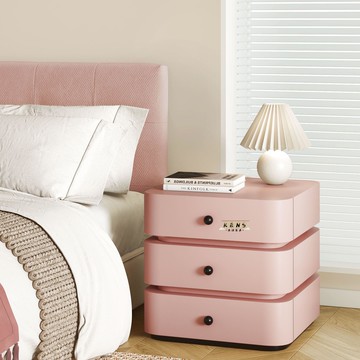 免運 公司貨 床頭櫃 床邊櫃 收納櫃 臥室床頭櫃 實木床頭柜臥室床邊柜簡約現代儲物柜三層收納柜黑色置物柜高級感工廠現貨直銷 全館八折 售後保障 新品特價 5K814