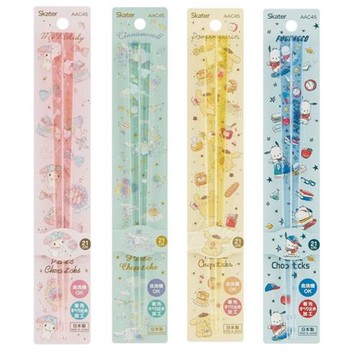 三麗鷗日本制造正版家用防滑筷子玉桂狗美樂蒂布丁狗帕恰狗透明筷