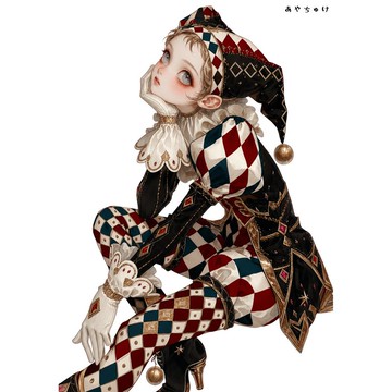 【6 月新品】07-135-0051 人物貼紙 馬戲團風格