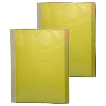 新德牌柔彩資料夾_黃 A4文件收納 辦公用品 資料整理  2入