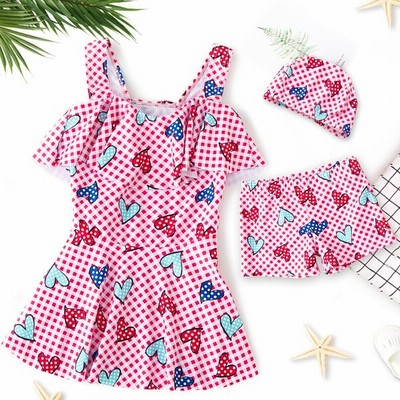 水着 女の子 ベビー水着 女児 セパレート 子供用 こども みずぎ かわいい 赤ちゃんレッスン スイムウェア ピンク キャップ 通販 Lineポイント最大get Lineショッピング