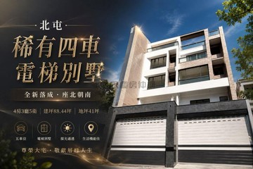 北屯東山路｜全新落成稀有住二四車電梯別墅A1戶｜台中市北屯區東山路一段
