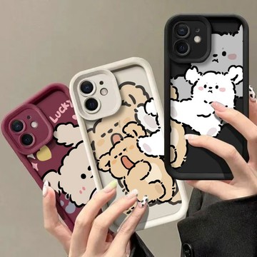 情侶款卡通小狗 iPhone 14 13 PRO 12 11 XS MAX X 8 7 6 i8 i7 防摔 手機殼