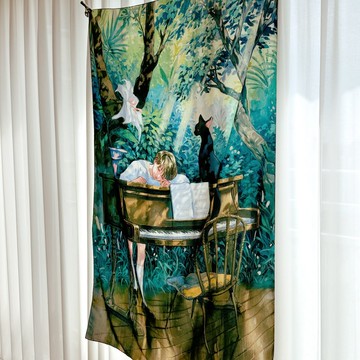 緞面藝術布掛畫 / 昨日的我們 / NOMA 插畫 文具 選物