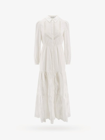 Cotton dress with lace embroideries - SELF PORTRAIT - gender_Woman