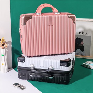 化妝包2021新款14寸化妝箱手提便攜化妝品收納盒大容量小行李箱16