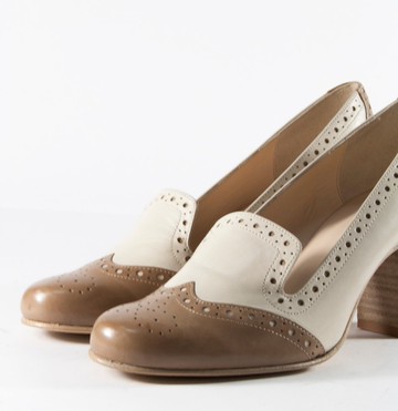 義大利經典淑女雕花跟鞋