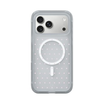 iPhone 17 Pro Max AirX 流變灰 - Pattern Play - 裸粉微點