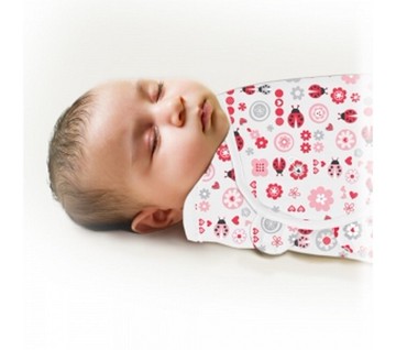 Summer Infant SwaddleMe懶人包巾0~3m S號 淑女瓢蟲