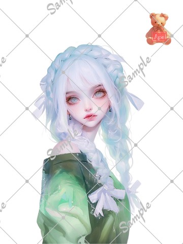 原創人物貼紙 裝飾貼紙 內含5張