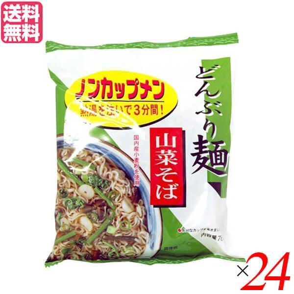 蕎麦 そば インスタント トーエー どんぶり麺・山菜そば 78g 24袋セット 送料無料