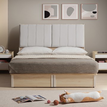 直人木業-北歐白楓木無框掀床床組/雙人加大6尺