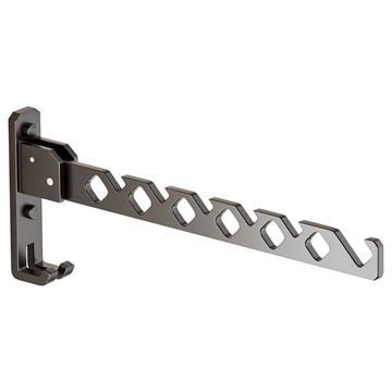 葉子小舖 太空鋁 壁掛折疊晾衣架 灰色 34 x 13 x 3cm 堅固耐用