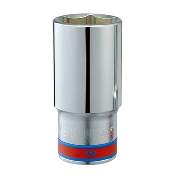 KING TONY 金統立 六角長白套筒  鉻釩合金鋼  拋光  鍍鉻  本品(無追加電池)  1個