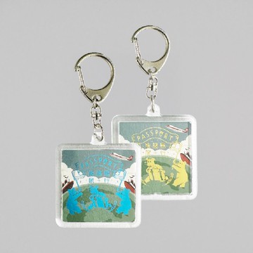 歐比王 壓合式壓克力鑰匙圈 EARTH TOURS