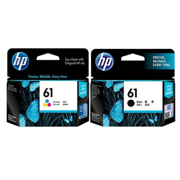 HP 61 (CH561WA黑+CH562WA彩) 原廠墨水匣 適用3000/DJ3050/J410a/J610a｜領券最高折$220