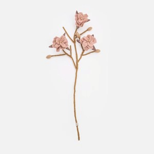 GRY&SIF羊毛氈擬真花插木蘭花 粉
