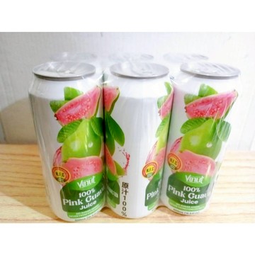 (10%蝦幣回饋/免運) VINUT 100%純紅心芭樂飲 越南紅心芭樂 100％果汁 (500ml/罐) 芭樂 飲品