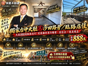 獨家台中大肚㊣沙田路旁/臨路店住｜台中市大肚區平和街