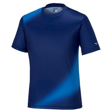 MIZUNO 美津濃 短袖上衣 男 藍 12JACT1016