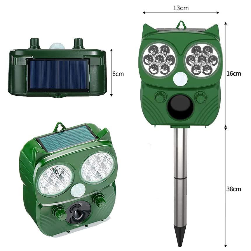 サファイア 動物撃退器 害獣撃退器 超音波 フラッシュライト 警報音 広範囲 センサー ソーラー 太陽光 USB充電