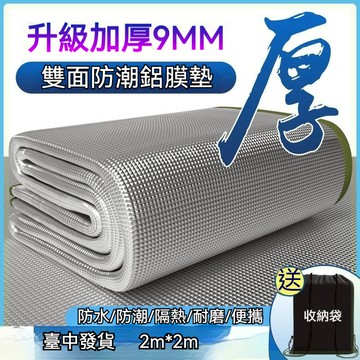 【台中現貨】雙面鋁膜防潮墊 野餐墊 防潮地墊 露營 野餐 睡墊 防水 防塵 防潮 露營裝備 超輕好攜帶 附收納袋