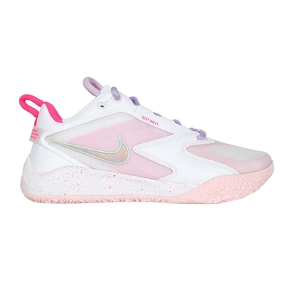 NIKE AIR ZOOM HYPERQUICK 3 SE 女排球鞋 HF3239-100 白亮粉綠紫