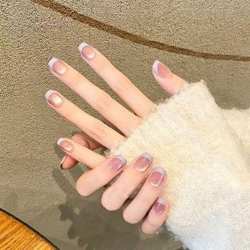 🔥日韓爆款🔥 氣質美甲法式貓眼簡約高階美甲穿戴甲可拆卸美甲
