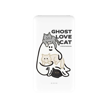 【正版授權】Percentage貓咪圍繞雙線快充10000mAh行動電源