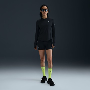 NIKE AS W NK SWIFT DF UV LS CRW 女運動長袖 黑-HQ0504010