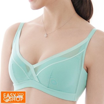 EASY SHOP-舒適薄杯時尚美型無鋼圈內衣-綠寶石