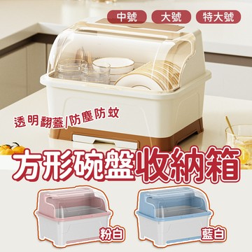 台灣現貨🌼碗盤收納箱 碗盤收納架 餐具瀝水櫃 廚房收納架 碗盤收納 帶蓋碗籃 掀蓋籃 碗盤收納盒 碗筷收納盒 碗盤瀝水架