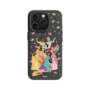 iPhone 16 Pro SolidX 黑 - 迪士尼-公主系列 Disney Princess - 迪士尼公主 - 公主角色集合