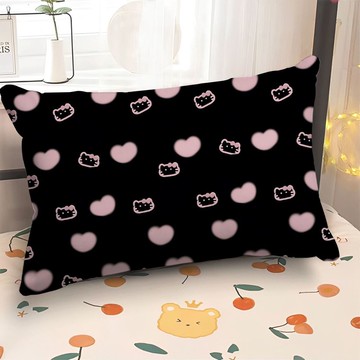 臺灣/✨HelloKitty凱蒂貓抱枕黑色系卡通居家沙發裝飾靠墊辦公室午休枕頭