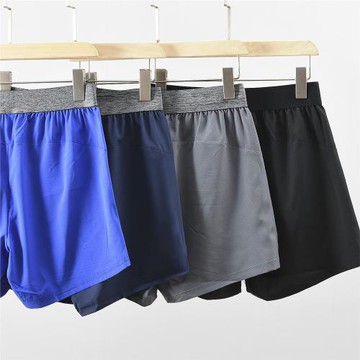 咆哮推薦！冰爽輕薄！吸濕排汗！夏季男士速干健身訓練四分褲短褲