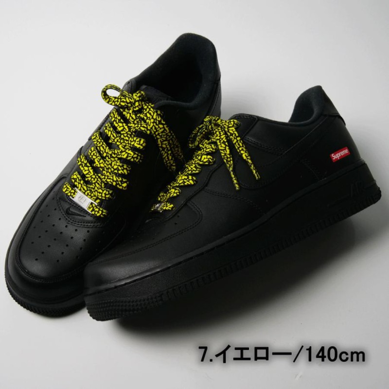 supreme × NIKE AIR FORCE 1 靴紐 シューレース 赤 - 靴