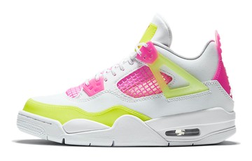 JORDAN 4 RETRO WHITE LEMON PINK GS