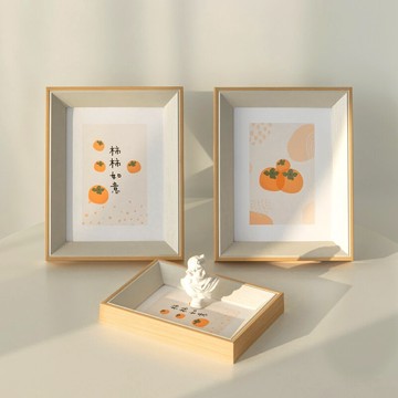 簡約實木精細相框洗照片擺臺6寸7寸8寸像框來圖打印照片制作相框