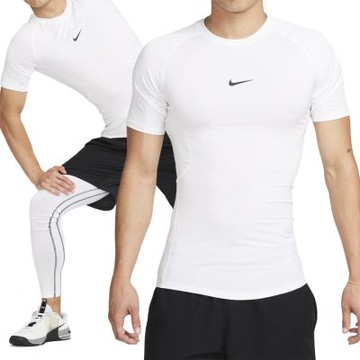 Nike As M Np Df Tight Top Ss 短袖 男款 白色 緊身 健身 運動 FB7933-100