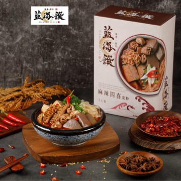 藍海饌 麻辣四喜寬粉(2入裝)