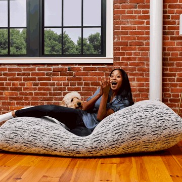 美國 Yogibo Luxe Max 大型沙發-奢華色系 - 沉黑奢華