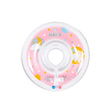 Nai-B 奈比嬰兒游泳脖圈  雙重防護  附溫度計、充氣筒  粉色  1個