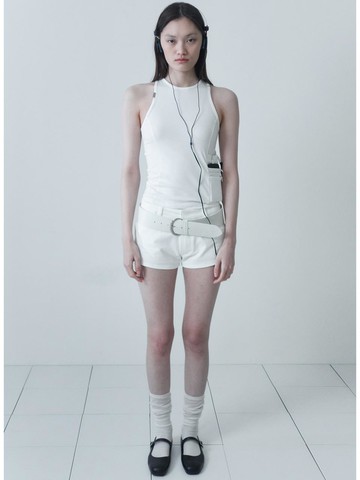 Double Pocket Shorts [White]