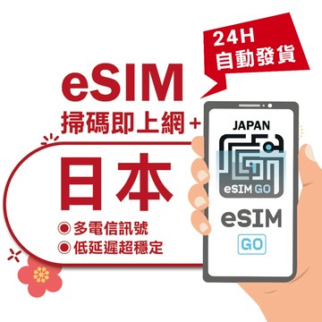 【eSIMGO】日本eSIM｜原生網路 24H自動發貨五分鐘取件 日本網卡 沖繩 北海道 吃到飽esim日本-長天數