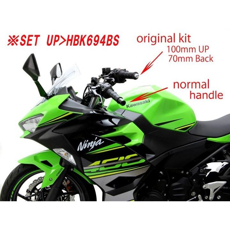 Ninja250/ニンジャ250(18-/EX250P)用 BMコンチ3型バーハンドルkit