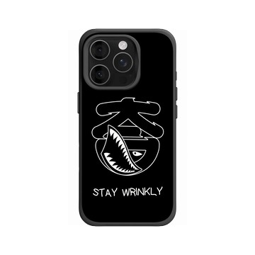 iPhone 16 Pro SolidX 黑 - KID - STAY WRINKLY-鯊魚KID款
