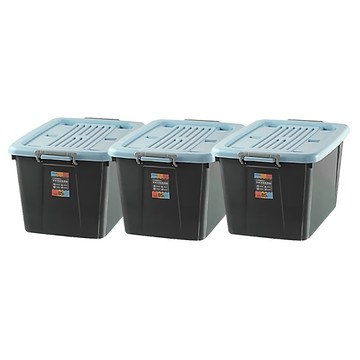 KEYWAY 聯府 百富滑輪整理箱 85L  693 x 482 x 388mm  藍色  3個