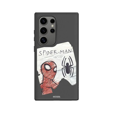 Galaxy S24 Ultra SolidSuit 黑 - 蜘蛛人 Spider-man - 蜘蛛人 - 手繪塗鴉
