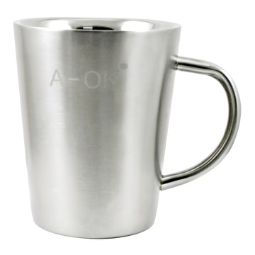 A-OK 美式咖啡杯 #304 雙層帶把手  1個