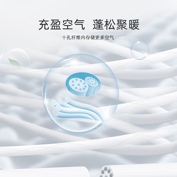 水星家紡抗菌全棉提花被芯加厚十孔二合一子母被純棉床品2021新品